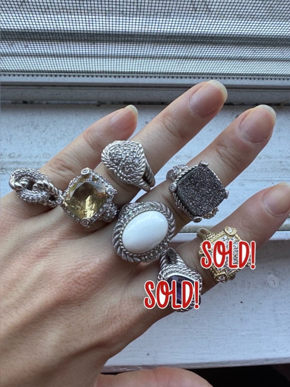 Judith Ripka Sterling silver cz jewelry assortment! - items are sold separately